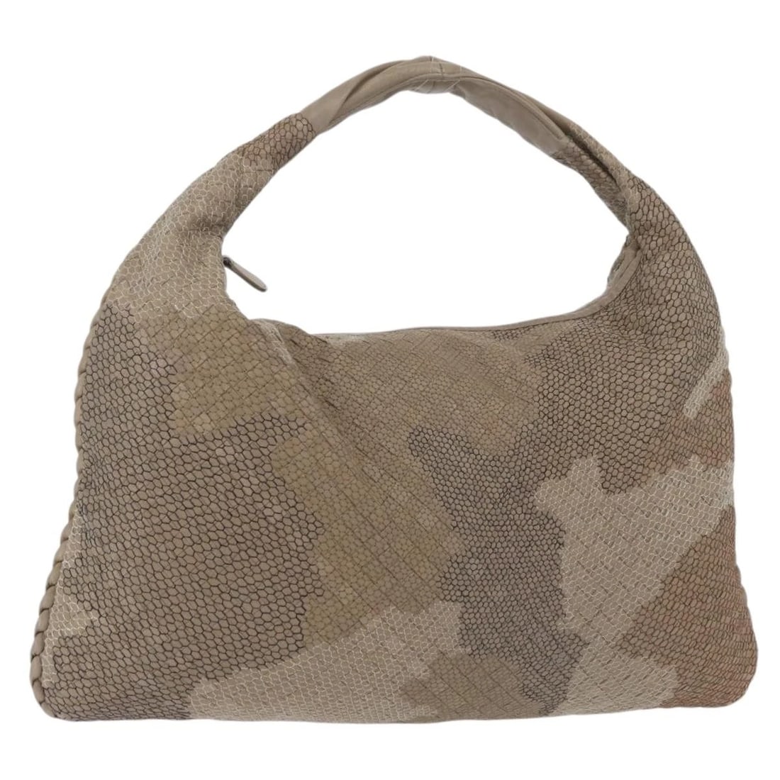 BOTTEGA VENETA INTRECCIATO HOBO SHOULDER BAG: BOTTEGA VENETA INTRECCIATO Hobo Shoulder Bag Brand: BOTTEGAVENETA Type/Style: Shoulder Bag Material: Leather Color: Gray Size: Size(Inch) W17.7 x H11.8inch(Approx) Accessories: None Access