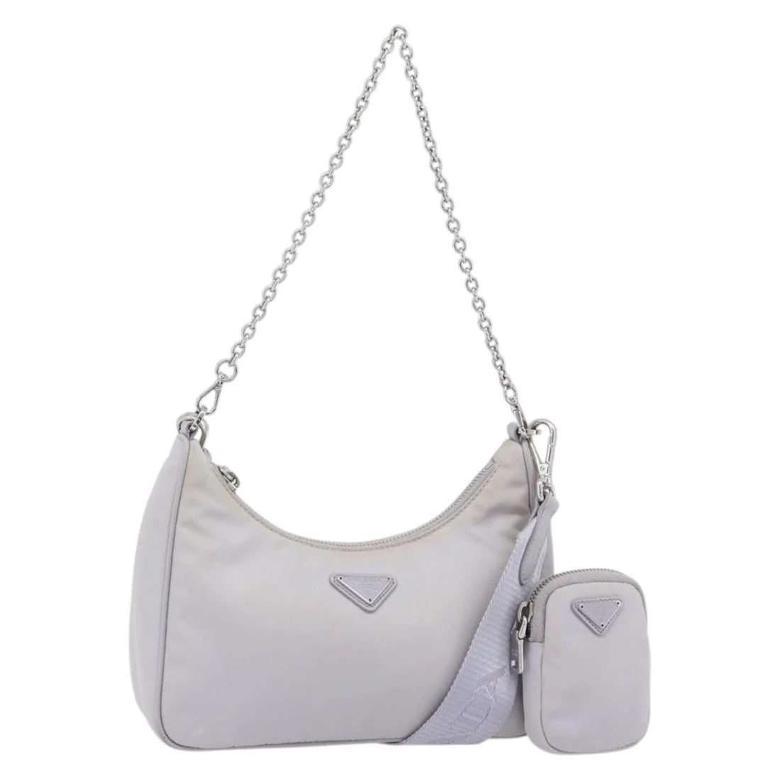 PRADA RE-EDITION SHOULDER BAG NYLON PURPLE: PRADA Re-Edition Shoulder Bag Nylon Purple Brand: PRADA Type/Style: Shoulder Bag Material: Nylon Color: Purple/Silver Size: Size(Inch) W8.3 x H5.1 x D2.0inch(Approx) Accessories: None Acce