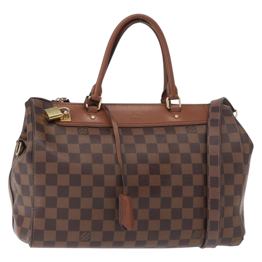 LOUIS VUITTON DAMIER EBENE GREENWICH HAND BAG: LOUIS VUITTON Damier Ebene Greenwich Hand Bag Brand: LOUIS VUITTON Type/Style: Hand Bag Material: Damier Ebene Canvas Color: Damie Ebene Size: Size(Inch) W12.6 x H9.8 x D3.9inch(Approx) Accessorie