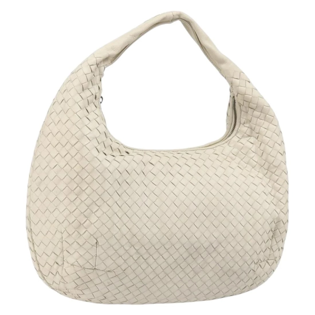 BOTTEGA VENETA INTRECCIATO HOBO HAND BAG: BOTTEGA VENETA INTRECCIATO Hobo Hand Bag Brand: BOTTEGAVENETA Type/Style: Hand Bag Material: Leather Color: White Size: Size(Inch) W13.4 x H11.8 x D4.7inch(Approx) Accessories: None Accessories