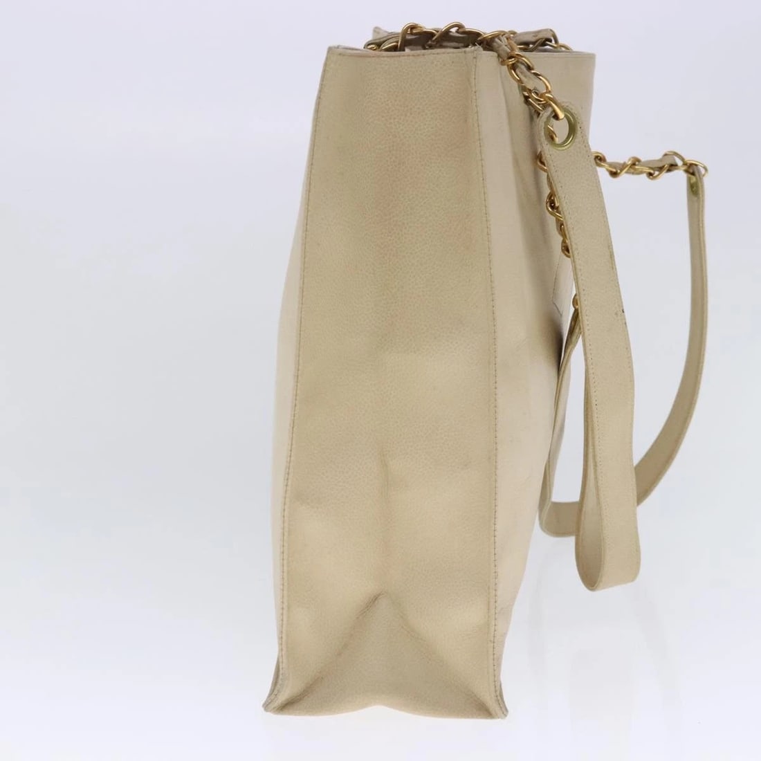 CHANEL COCO MARK CHAIN TOTE BAG GRAINED - 3