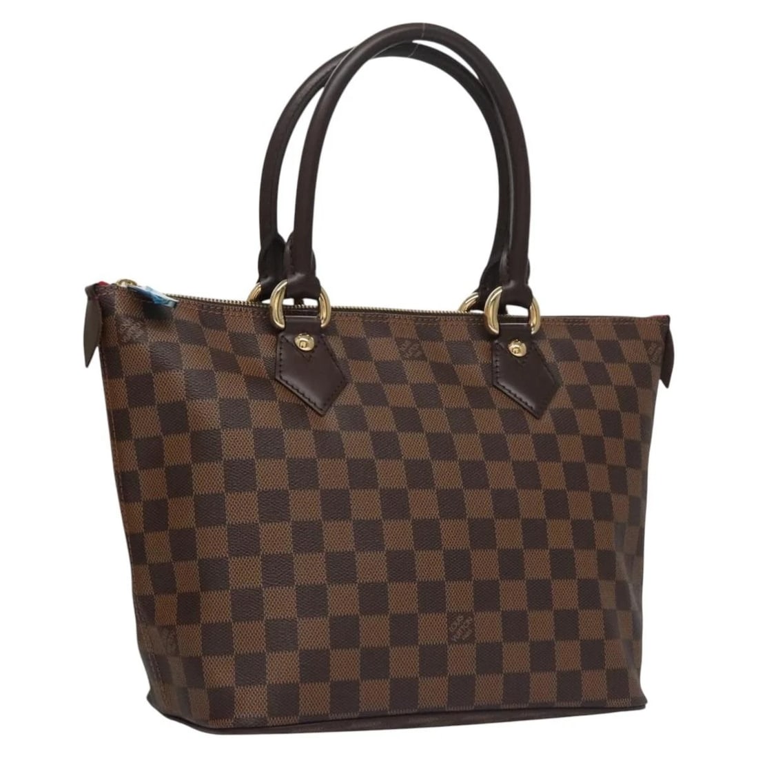 LOUIS VUITTON DAMIER EBENE SALEYA PM TOTE BAG: LOUIS VUITTON Damier Ebene Saleya PM Tote Bag Brand: LOUIS VUITTON Type/Style: Tote Bag Material: Damier Ebene Canvas Color: Damie Ebene Size: Size(Inch) W13.8 x H9.3 x D5.9inch(Approx) Accessorie