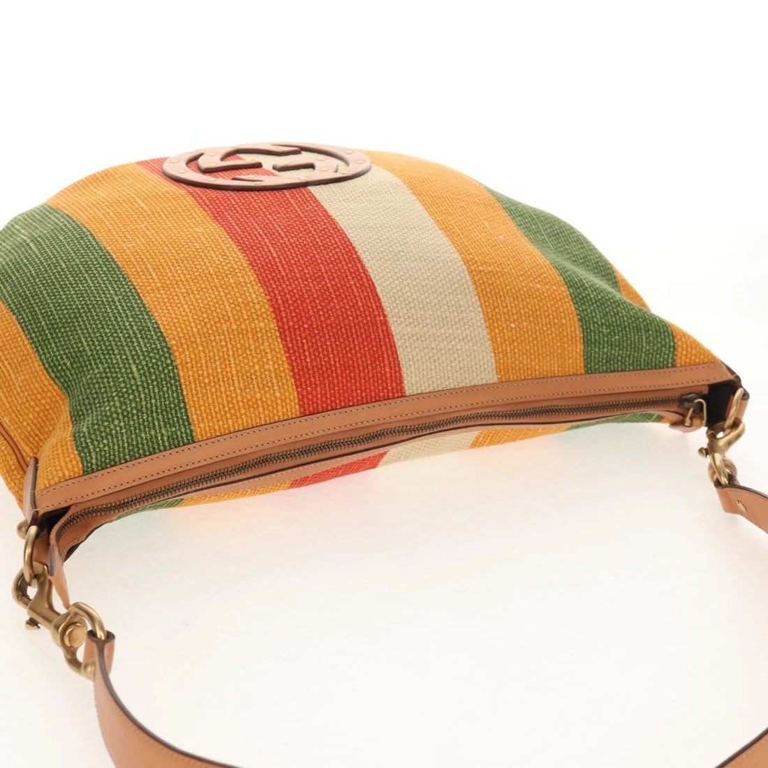 GUCCI INTERLOCKING SHOULDER BAG CANVAS MULTICOLOR - 6