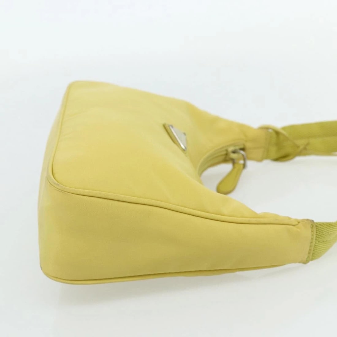PRADA HAND BAG NYLON YELLOW - 4
