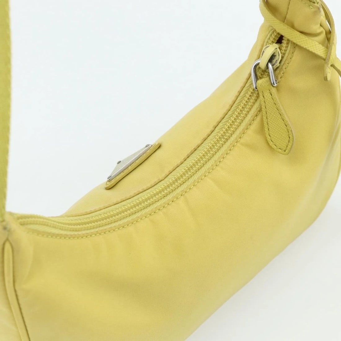 PRADA HAND BAG NYLON YELLOW - 6