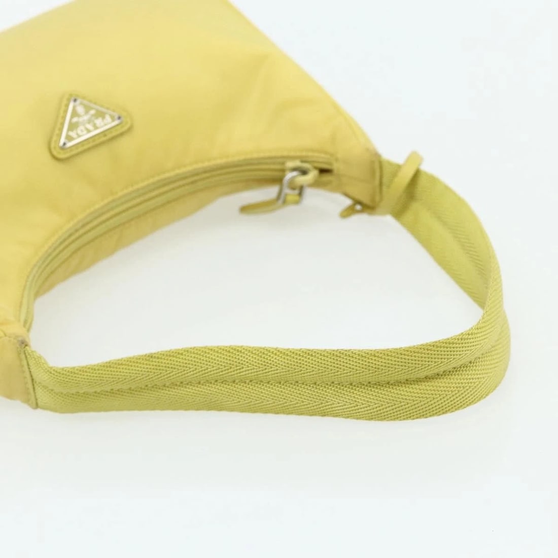 PRADA HAND BAG NYLON YELLOW - 7