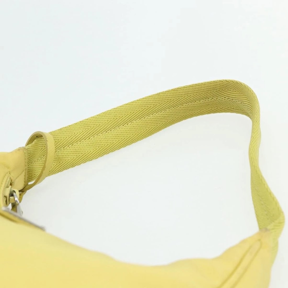 PRADA HAND BAG NYLON YELLOW - 8