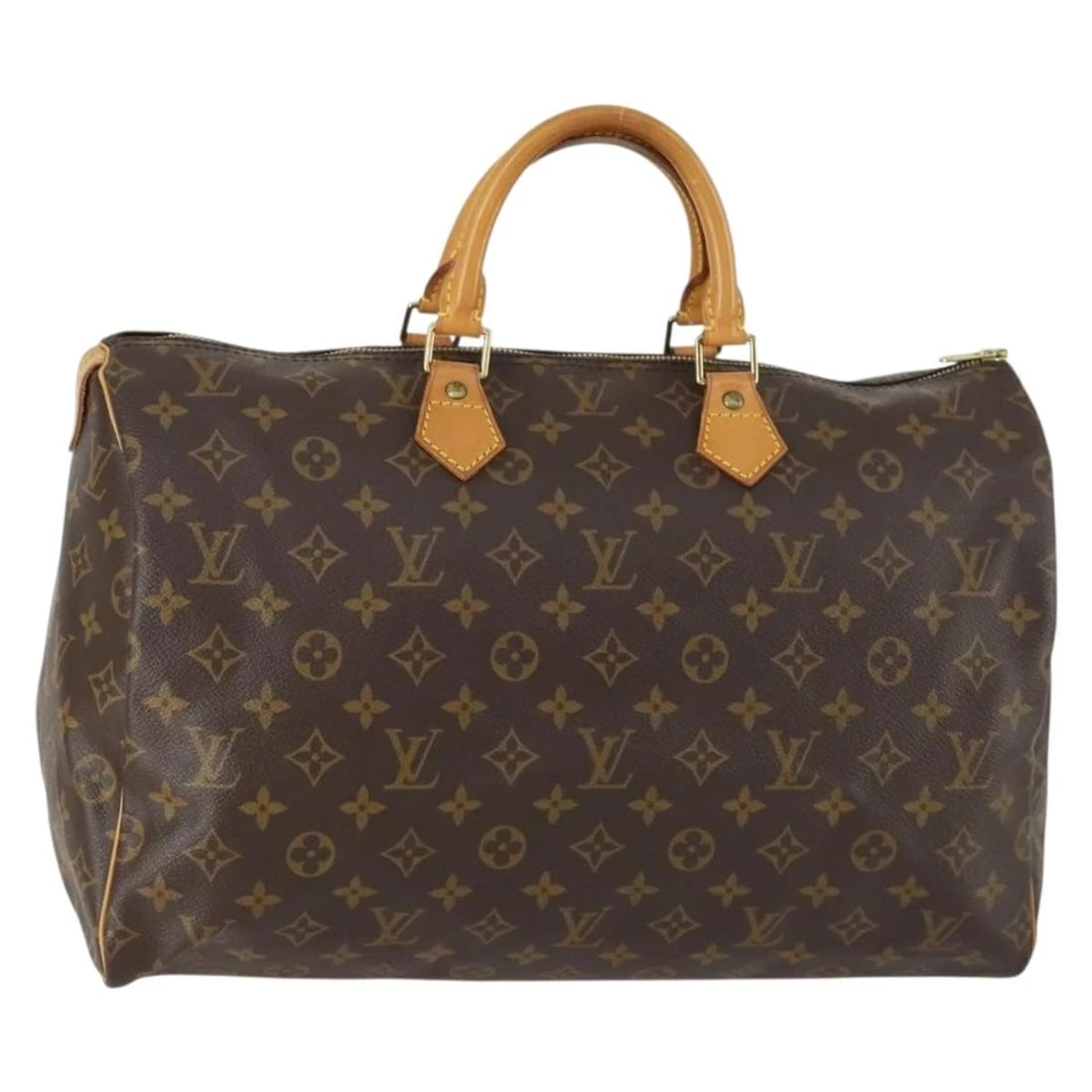 LOUIS VUITTON MONOGRAM SPEEDY 40 HAND BAG: LOUIS VUITTON Monogram Speedy 40 Hand Bag Brand: LOUIS VUITTON Type/Style: Hand Bag Material: Monogram Canvas Color: Monogram Size: Size(Inch) W15.7 x H9.8 x D7.5inch(Approx) Accessories: None