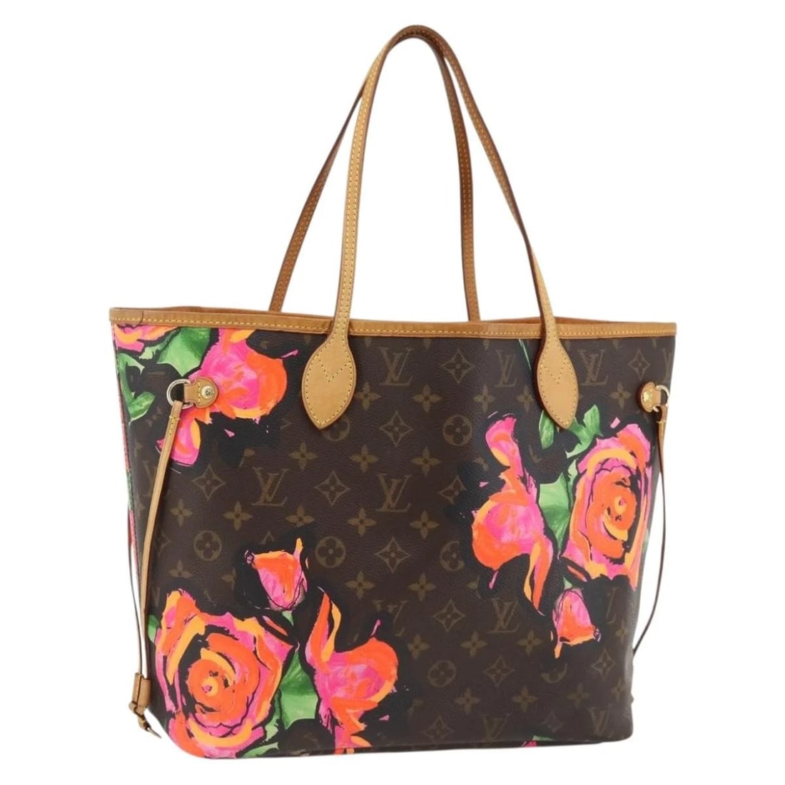 LOUIS VUITTON MONOGRAM ROSE NEVERFULL MM TOTE BAG (1 of 8)