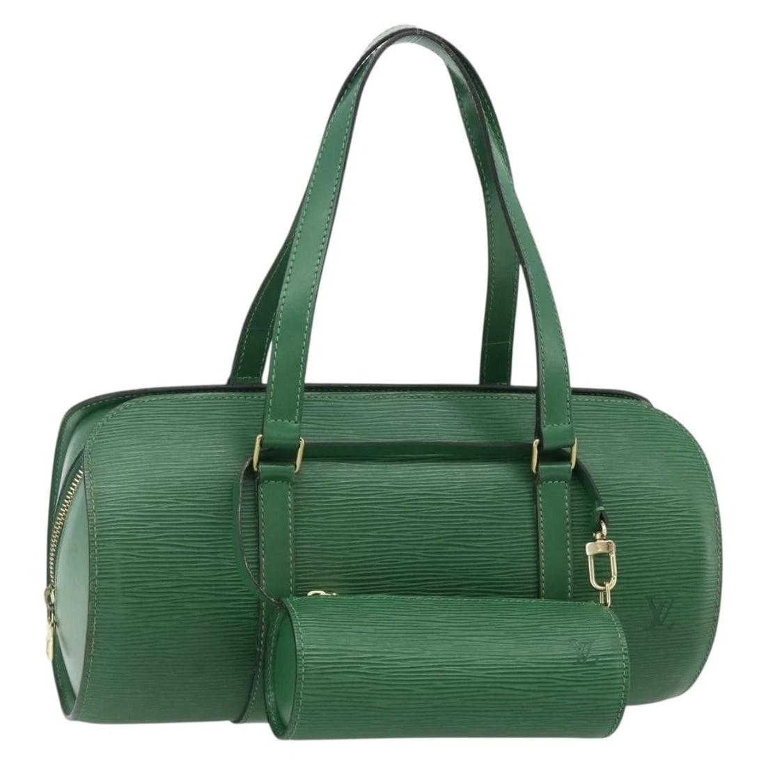 LOUIS VUITTON EPI SOUFFLOT HAND BAG GREEN: LOUIS VUITTON Epi Soufflot Hand Bag Green Brand: LOUIS VUITTON Type/Style: Hand Bag Material: Epi Leather Color: Green Size: Size(Inch) W12.2 x H6.3 x D5.9inch(Approx) Accessories: None Accessories