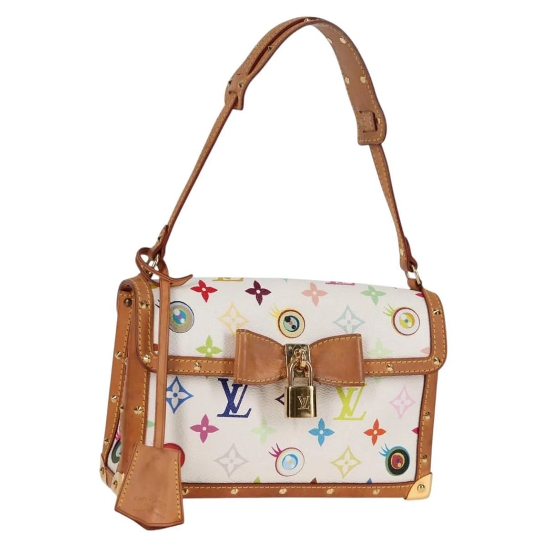 LOUIS VUITTON MONOGRAM POCHETTE EYE MISS YOU HAND BAG: LOUIS VUITTON Monogram Pochette Eye Miss You Hand Bag Brand: LOUIS VUITTON Type/Style: Hand Bag Material: Monogram Canvas Color: White Size: Size(Inch) W8.7 x H5.5 x D2.0inch(Approx) Accessories: