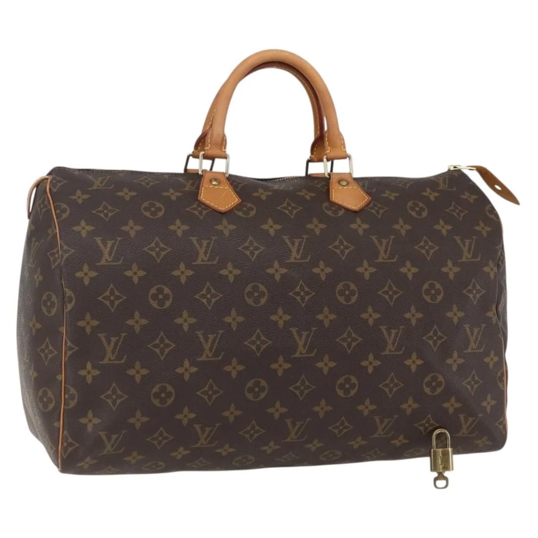 LOUIS VUITTON MONOGRAM SPEEDY 40 HAND BAG: LOUIS VUITTON Monogram Speedy 40 Hand Bag Brand: LOUIS VUITTON Type/Style: Hand Bag Material: Monogram Canvas Color: Monogram Size: Size(Inch) W15.7 x H9.8 x D7.5inch(Approx) Accessories: None