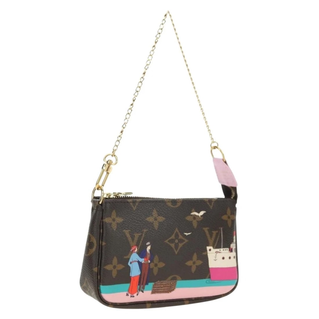 LOUIS VUITTON MONOGRAM MINI POCHETTE ACCESSOIRES POUCH: LOUIS VUITTON Monogram Mini Pochette Accessoires Pouch Brand: LOUIS VUITTON Type/Style: Accessory Pouch Material: Monogram Canvas Color: Monogram Size: Size(Inch) W5.5 x H3.5 x D1.2inch(Approx) Ac