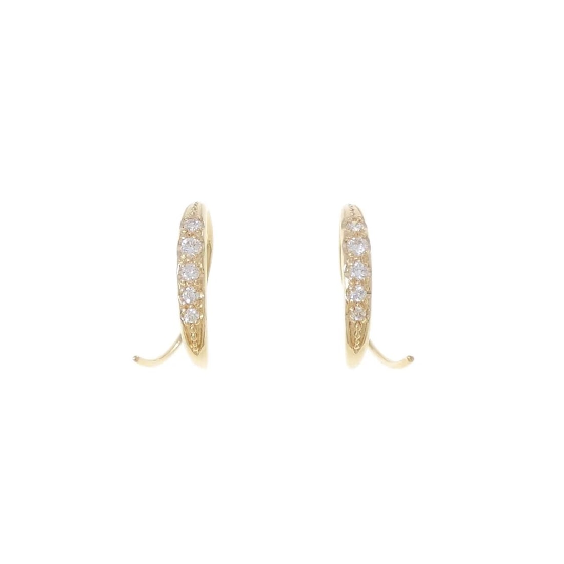 K18YG DIAMOND PIERCE: K18YG Diamond Pierce Brand: Unbranded Type/Style: Diamond Pierce/Earring Material: K18YG, Main Stone/Creation Natural Color: Yellow Gold Size: Actual Size Approximate dimensions (height x width):
