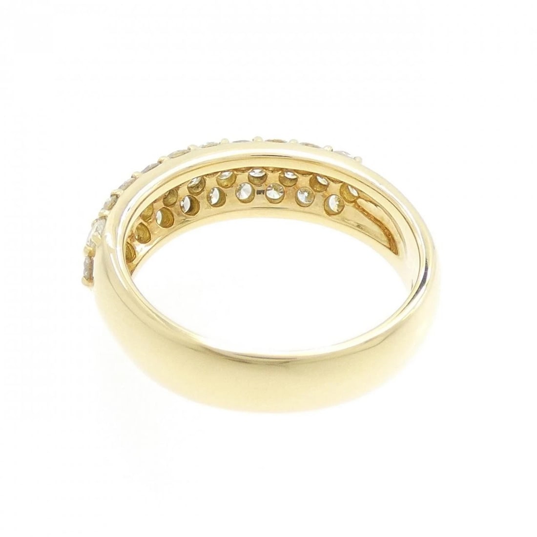 K18YG PAVE DIAMOND RING - 2