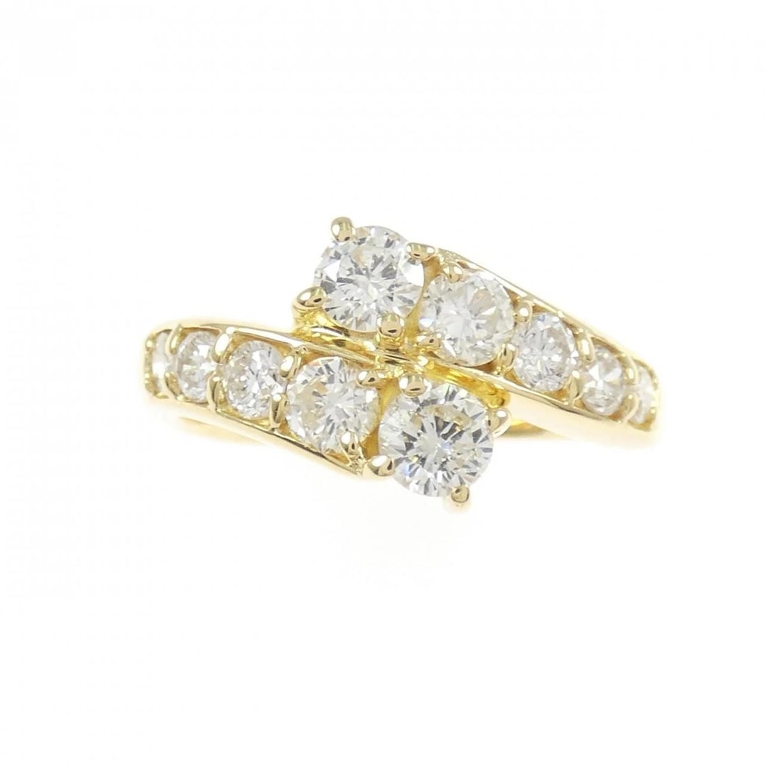 K18YG DIAMOND RING - 2