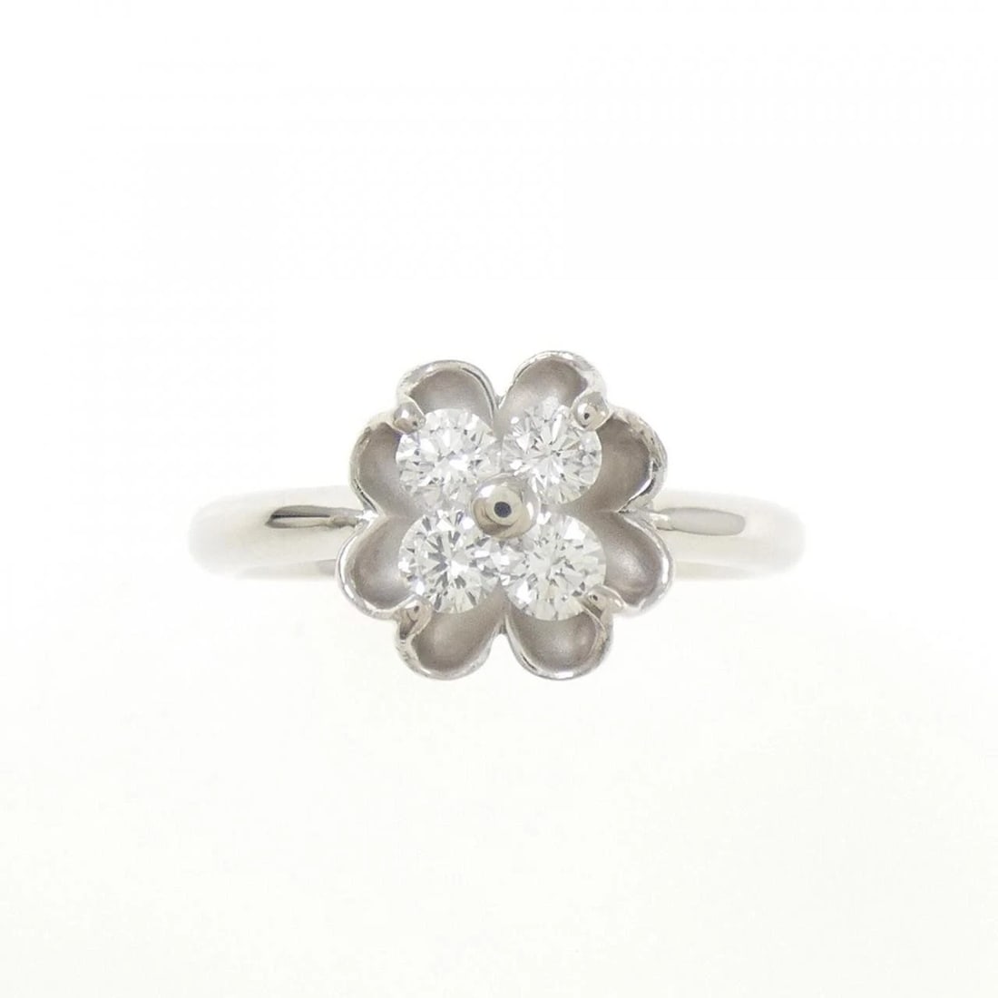 PT900 FLOWER DIAMOND RING - 2