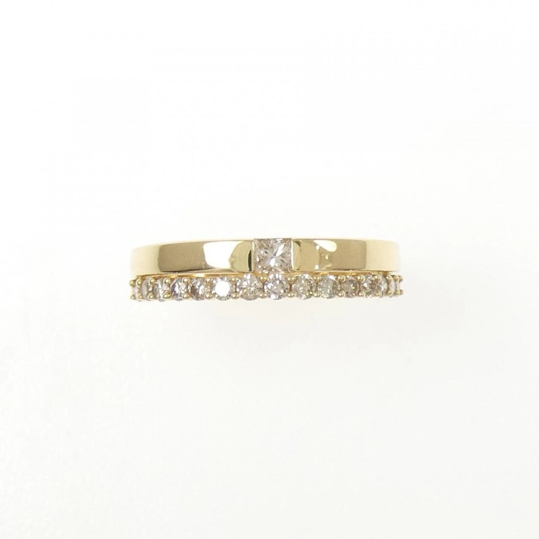 K18YG DIAMOND RING - 2