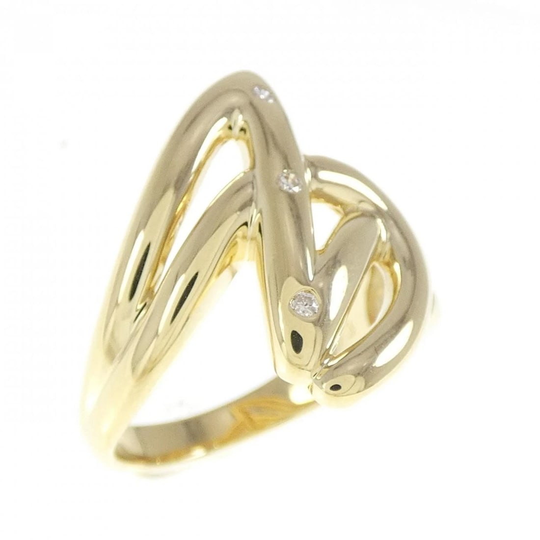 K18YG DIAMOND RING: K18YG Diamond Ring Brand: Unbranded Type/Style: Diamond ring Material: K18 yellow gold, Main Stone/Creation Natural Color: Yellow Gold Size: US 5.75 Accessories: None Accessories Notice: When