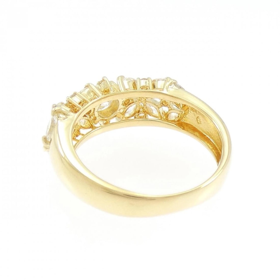 K18YG DIAMOND RING - 3