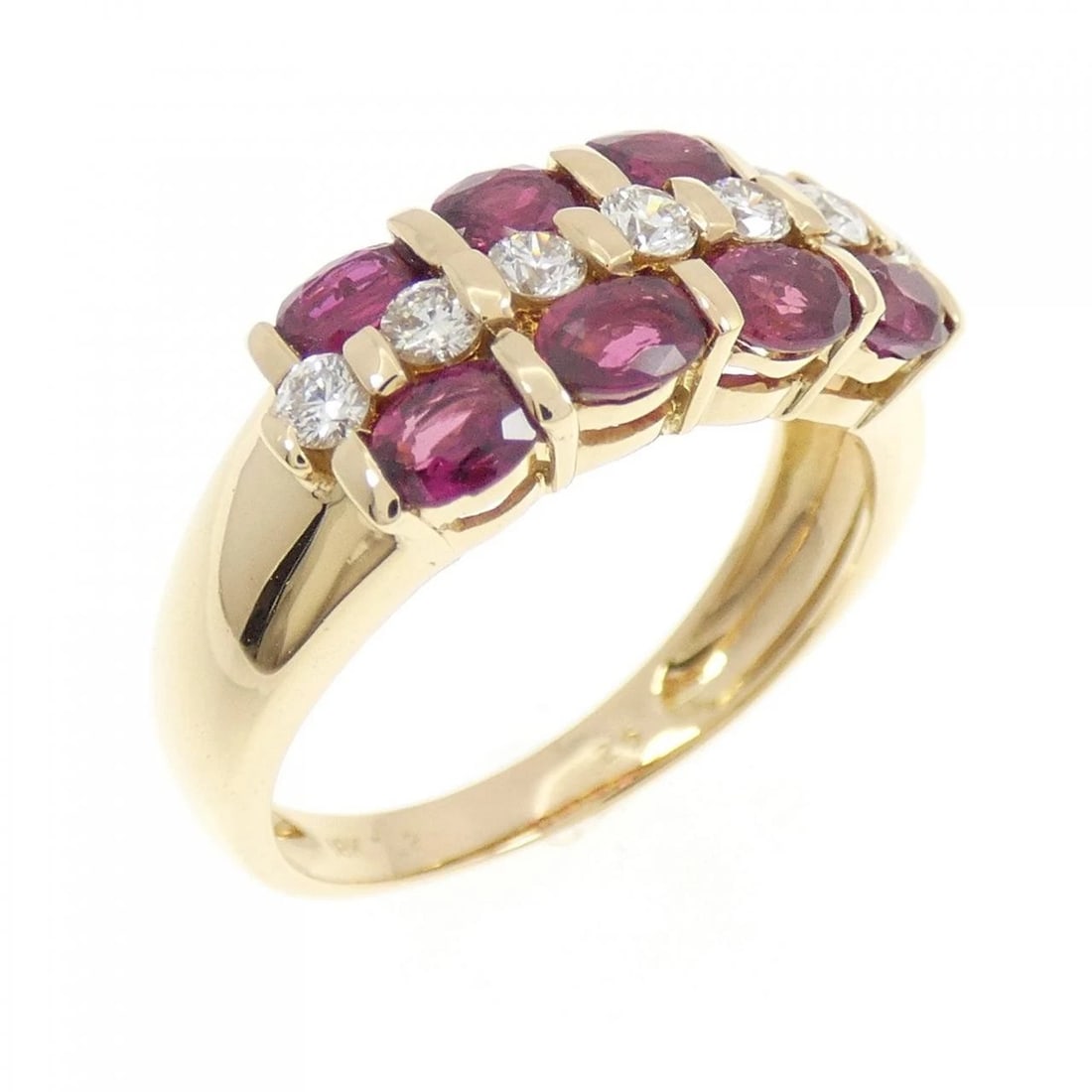18K YELLOW GOLD RUBY RING