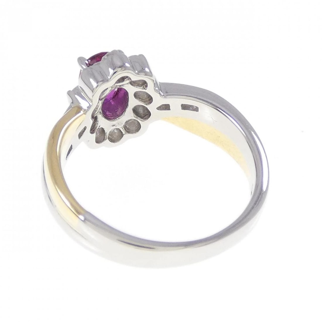 PT900/K18YG RUBY RING - 2