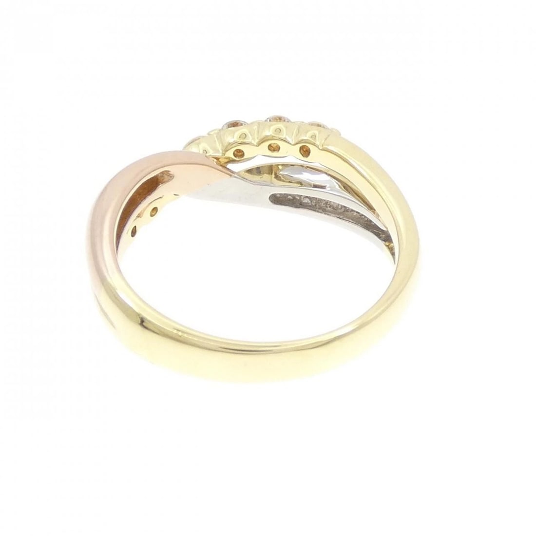 K18YG/PT900/K18PG DIAMOND RING - 2