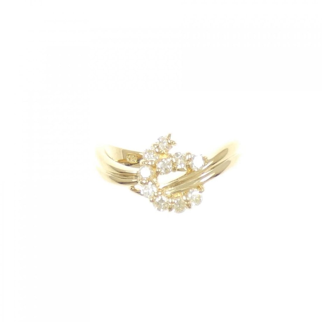 K18YG DIAMOND RING - 2