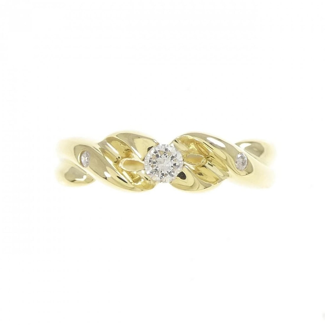 K18YG DIAMOND RING - 2