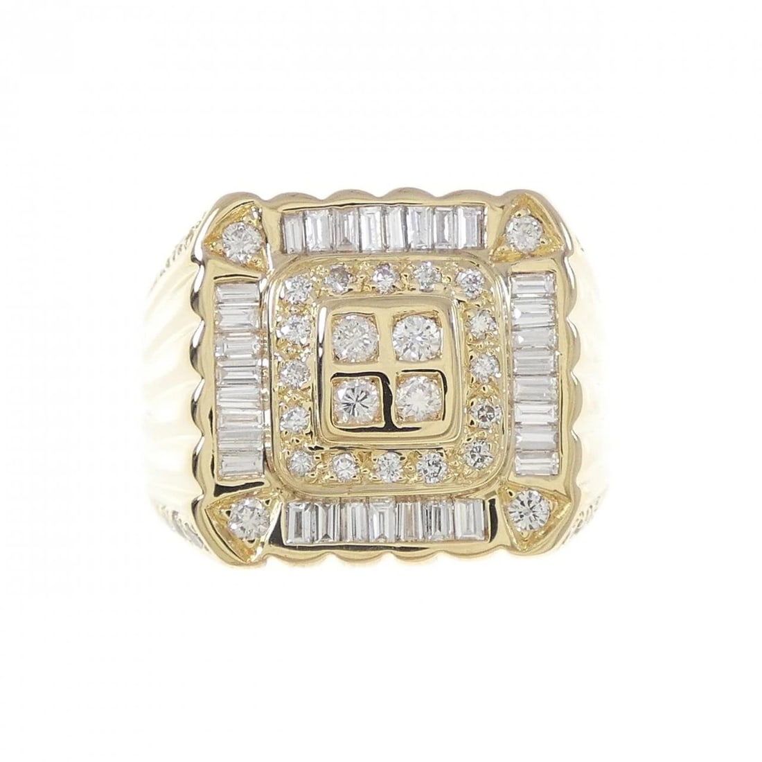 K18YG DIAMOND RING - 2