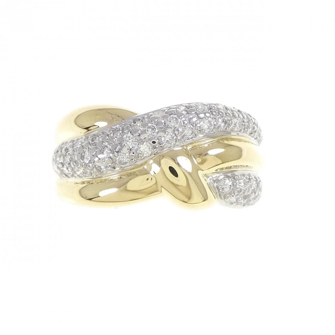 K18YG PT900 DIAMOND RING: K18YG PT900 Diamond Ring Brand: Unbranded Type/Style: Diamond Ring Material: K18 Yellow Gold Platinum 900, Main Stone/Creation Natural Color: YG,Silver Size: 6.5 (US size) Accessories: None
