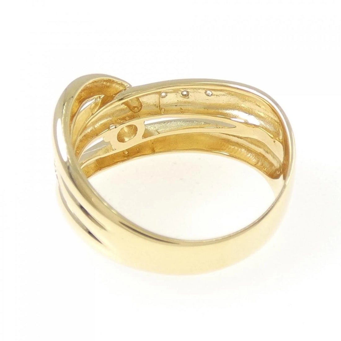 K18YG DIAMOND RING - 2