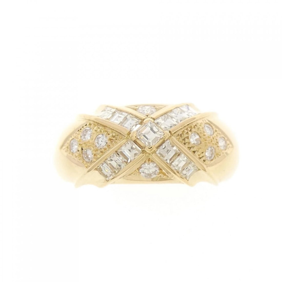K18YG DIAMOND RING - 2