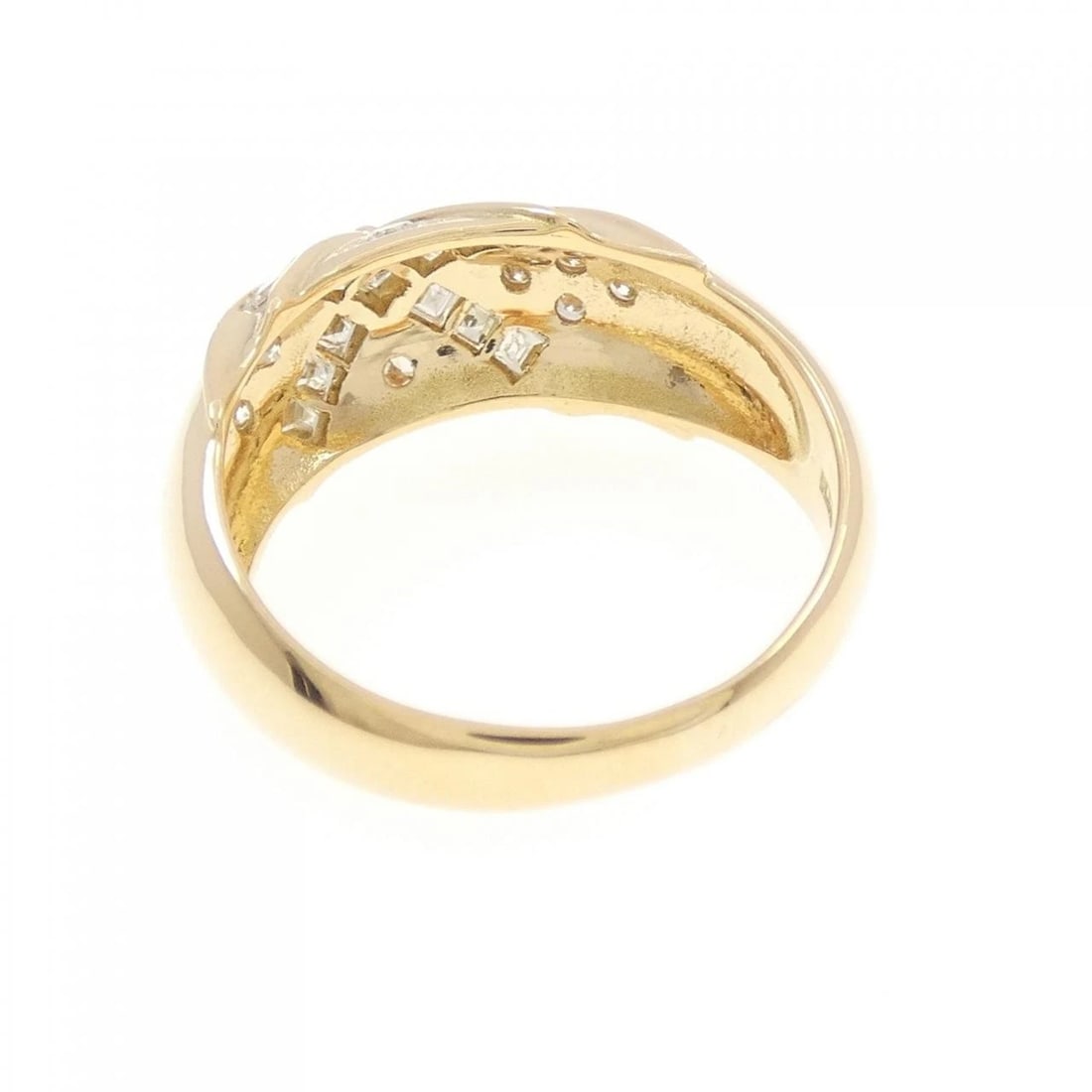 K18YG DIAMOND RING - 3