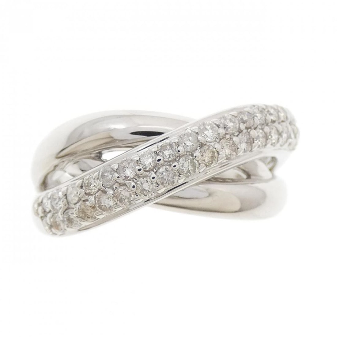 K18WG DIAMOND RING: K18WG Diamond Ring Brand: Unbranded Type/Style: Diamond ring Material: K18 white gold, Main Stone/Creation Natural Color: White Gold Size: US 8.25 Accessories: None Accessories Notice: Whe