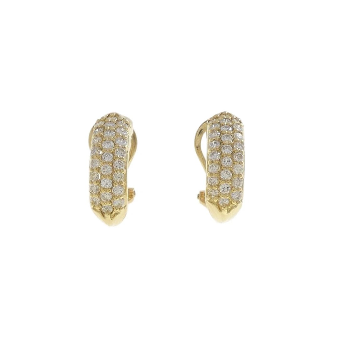 K18YG DIAMOND PIERCE: K18YG Diamond Pierce Brand: Unbranded Type/Style: Diamond Pierce/Earring Material: K18 yellow gold, Main Stone/Creation Natural Color: Yellow Gold Size: Actual Size Approx. height x width: 17.3mm x