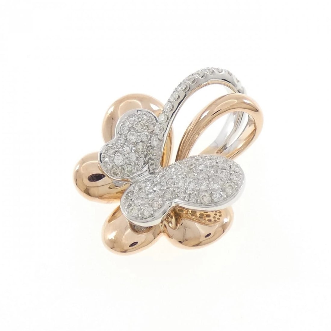 K18PG/K18WG PAVE DIAMOND PENDANT: K18PG/K18WG Pave Diamond Pendant Brand: Unbranded Type/Style: Diamond Pendant/Brooch Material: K18 Pink Gold / K18 White Gold, Main Stone/Creation Natural Color: PG,WG Size: Actual Size Approximate di