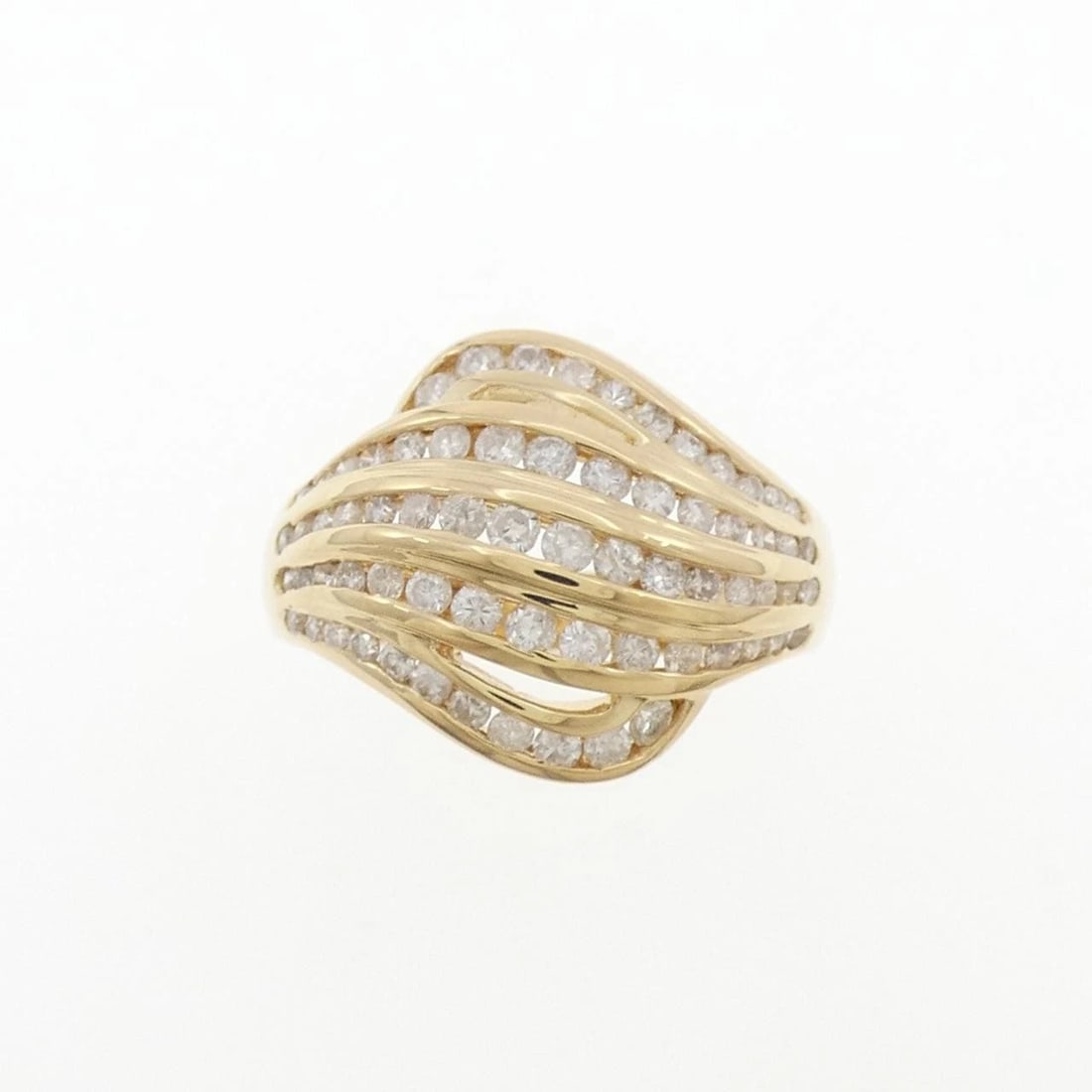 K18YG DIAMOND RING - 2