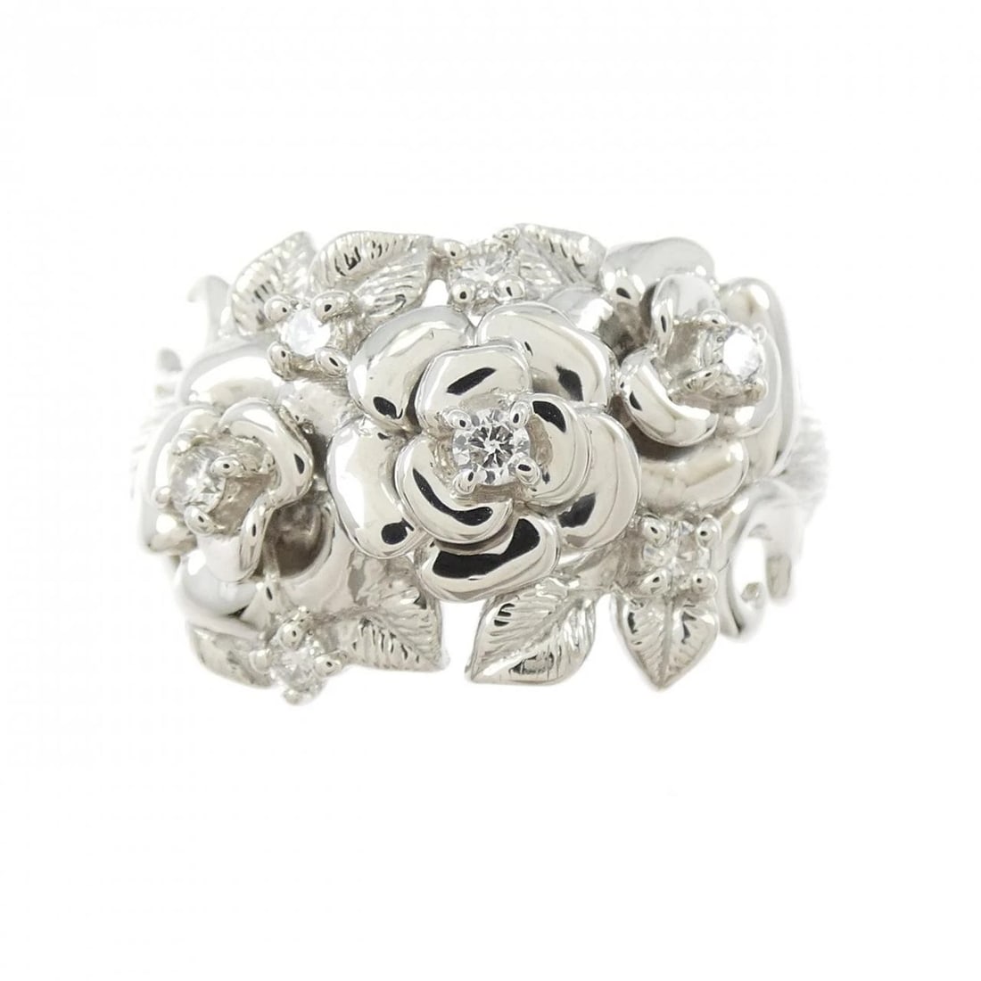 PT999 FLOWER DIAMOND RING - 2