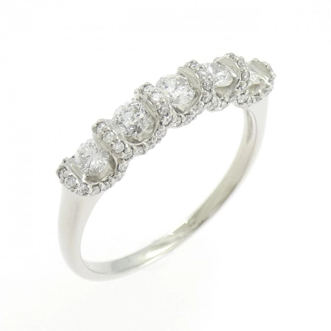 PT950 DIAMOND RING: PT950 Diamond Ring Brand: Unbranded Type/Style: Diamond Ring Material: Platinum950, Main Stone/Creation Natural Color: Silver Size: US 9 1/2 Accessories: None Accessories Notice: When purc