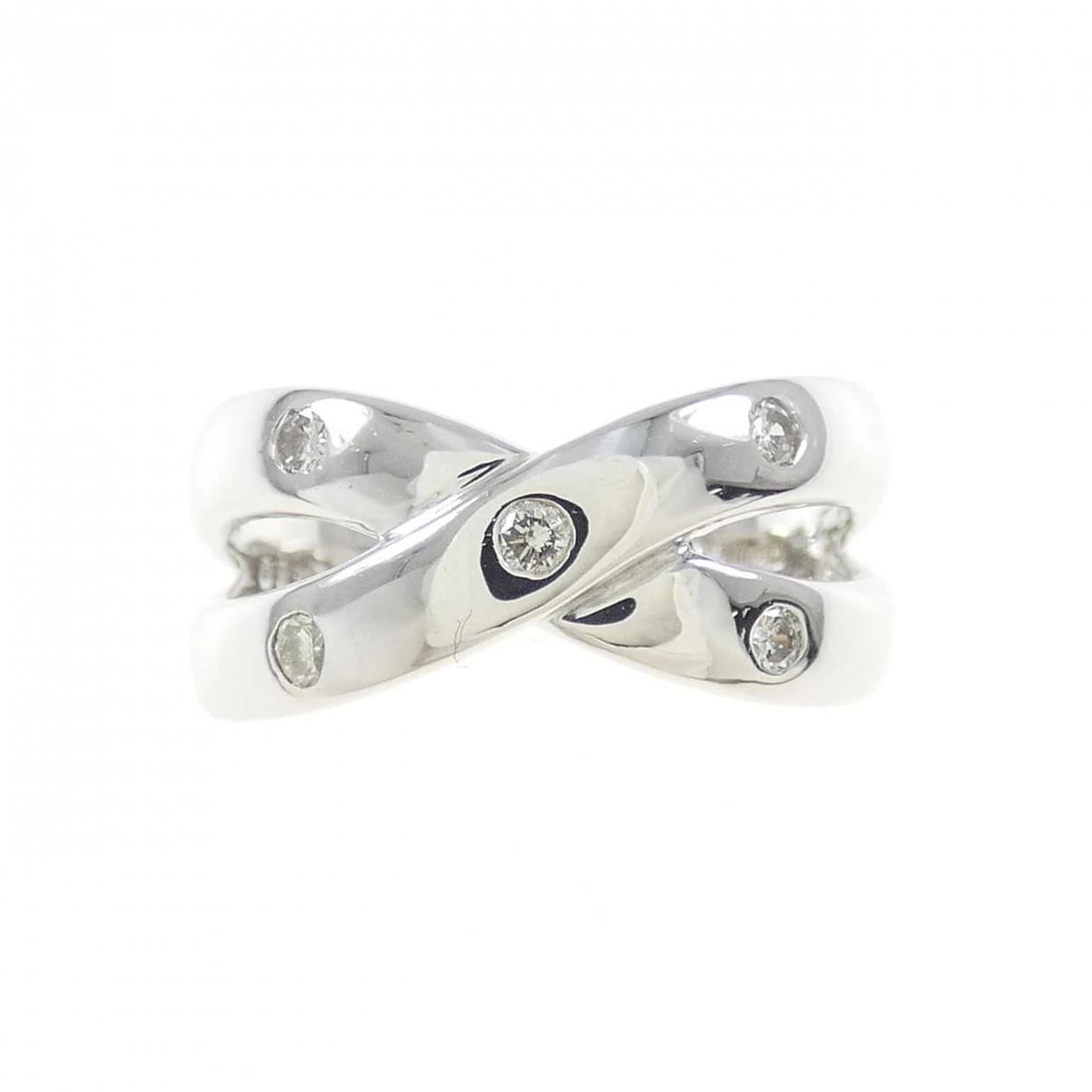 K18WG DIAMOND RING: K18WG Diamond Ring Brand: Unbranded Type/Style: Diamond ring Material: K18 white gold, Main Stone/Creation Natural Color: White gold Size: US 3.5 Accessories: None Accessories Notice: When purchasing