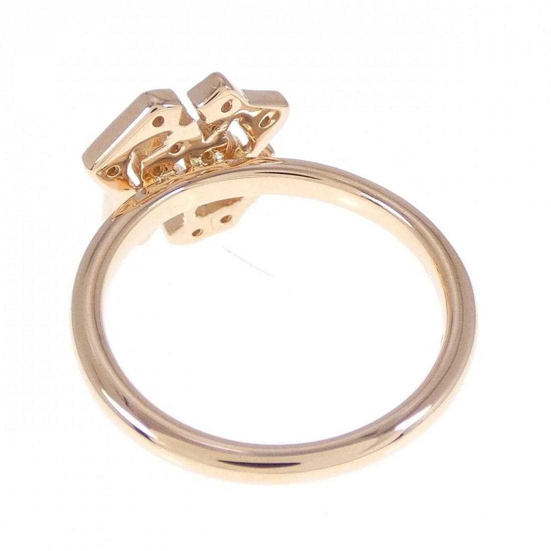 K18PG ROSE DIAMOND RING - 3