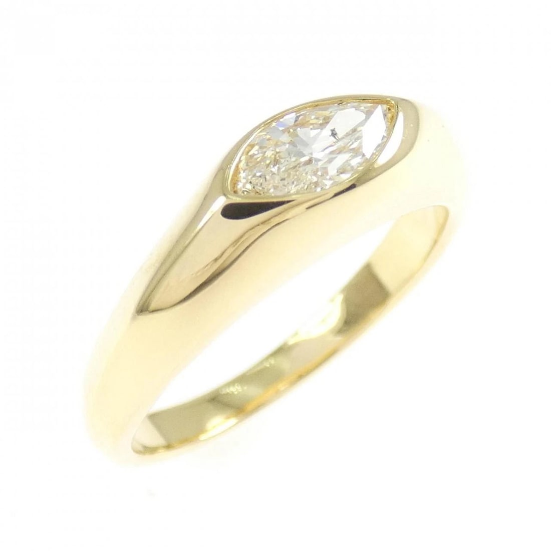 K18YG DIAMOND RING: K18YG Diamond Ring Brand: Unbranded Type/Style: Diamond Ring Material: K18 yellow gold, Main Stone/Creation Natural Color: Yellow Gold Size: US 6 1/4 Accessories: None Accessories Notice: