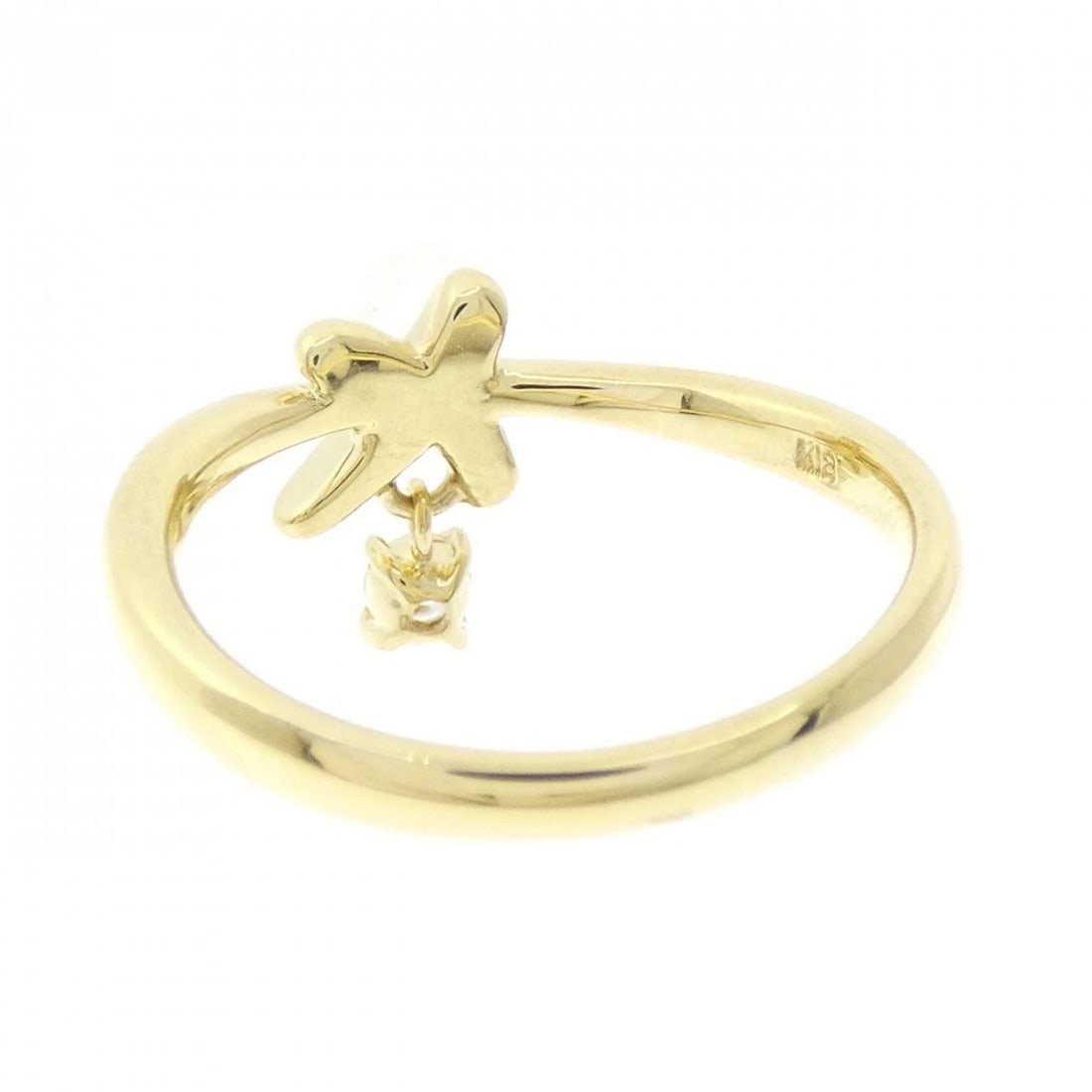 K18YG DIAMOND RING - 3
