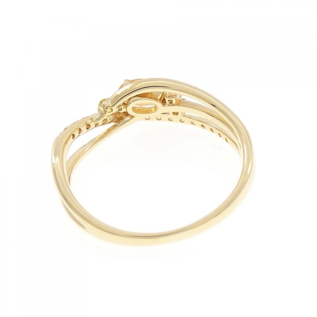 K18YG GARNET RING - 2