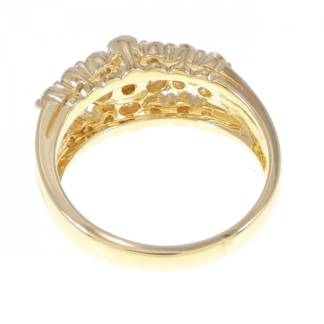 K18YG DIAMOND RING - 2