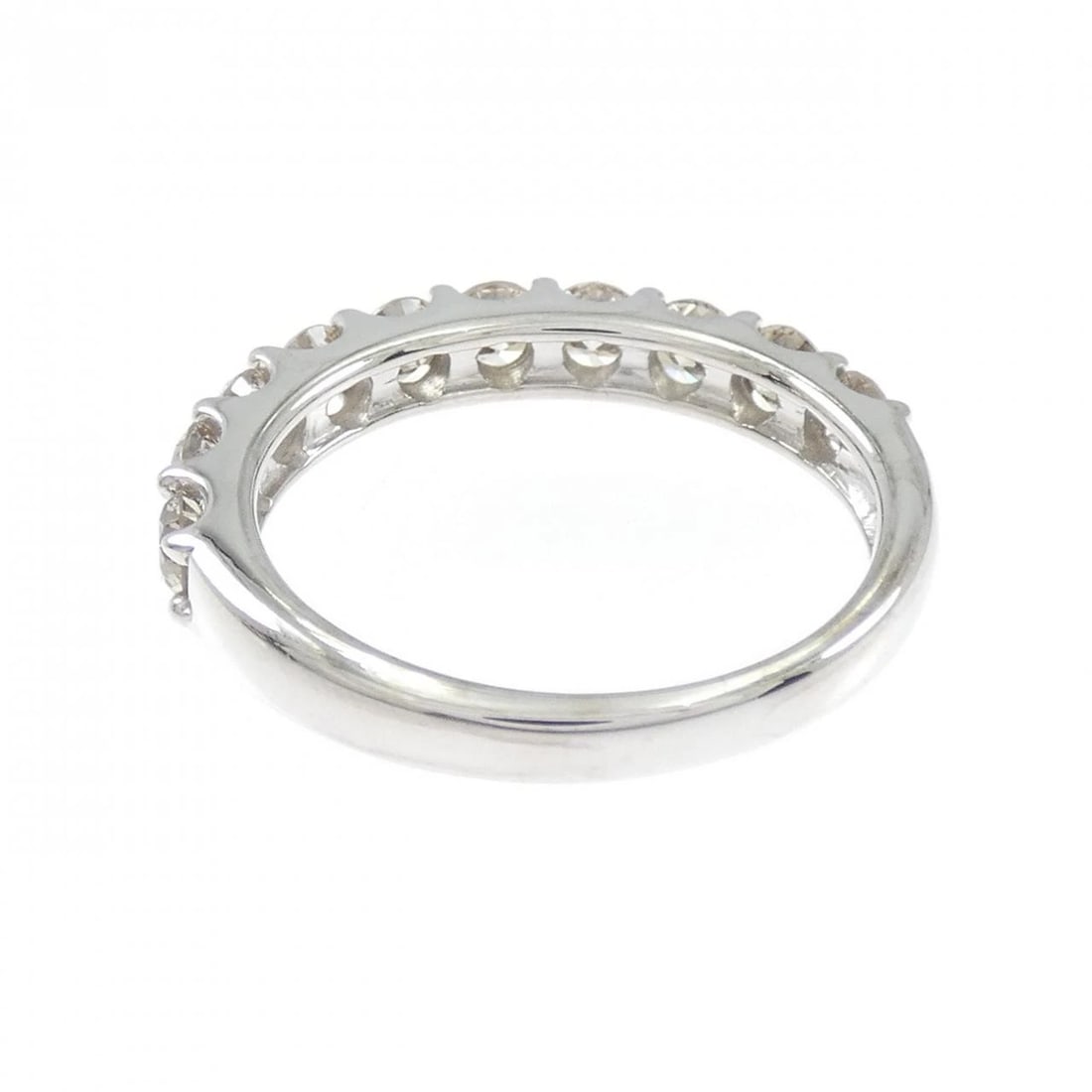K18WG HALF ETERNITY DIAMOND RING - 3