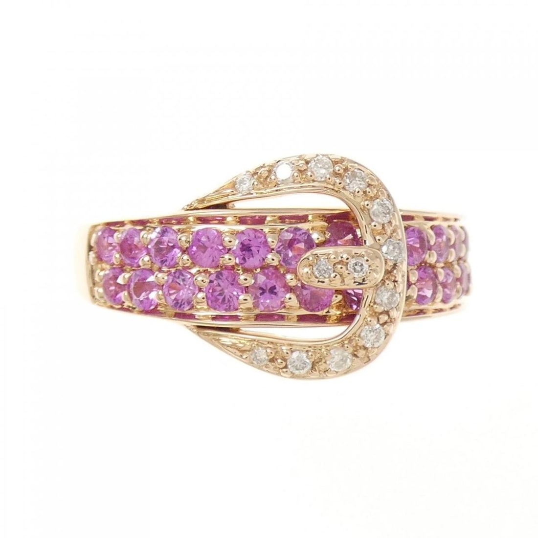 K18PG BELT SAPPHIRE RING - 2