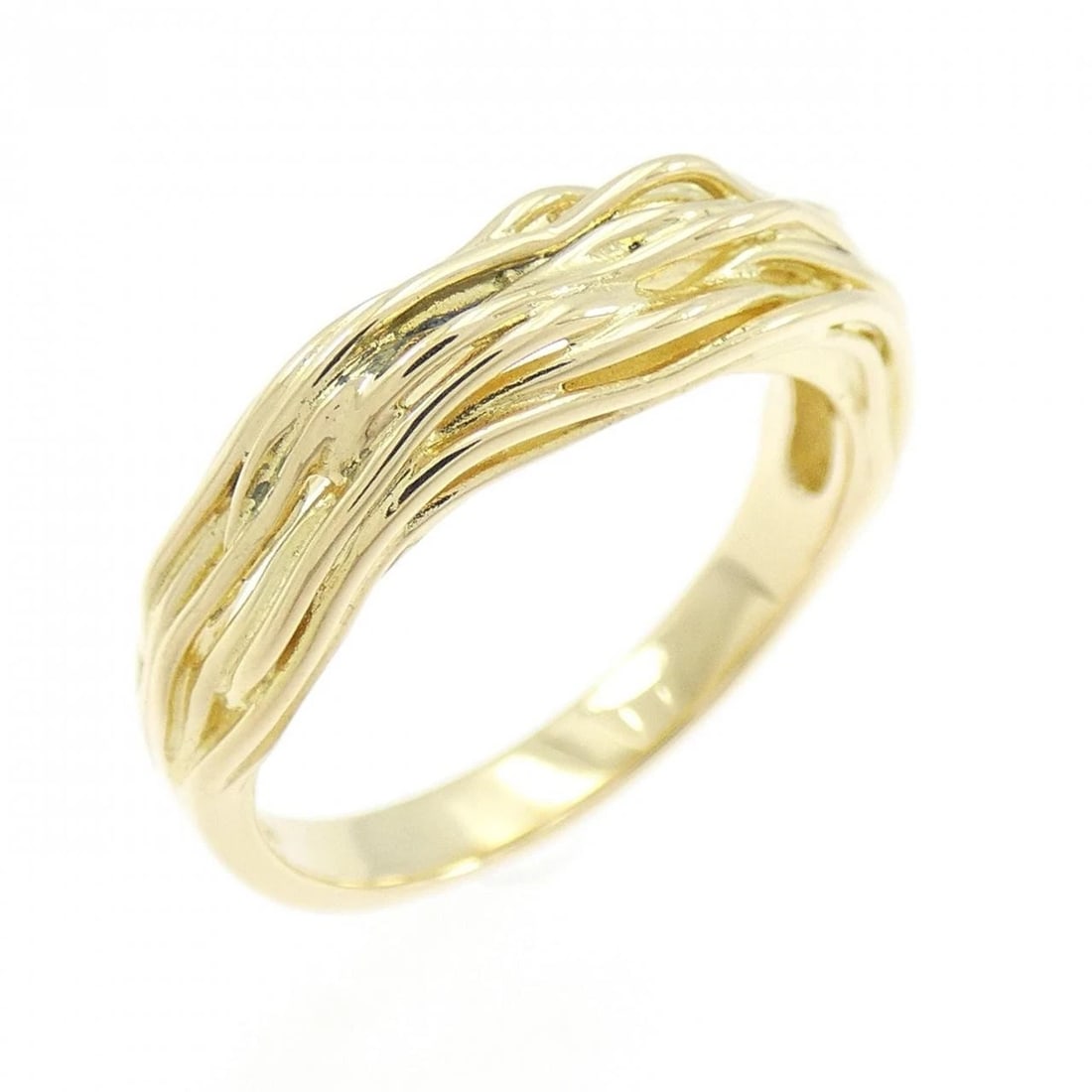 K18YG RING: K18YG ring Brand: Unbranded Type/Style: Ring Material: K18 yellow gold, Color: Yellow Gold Size: US 5 3/4 Accessories: None Accessories Notice: When purchasing pre-owned goods, please refer to the