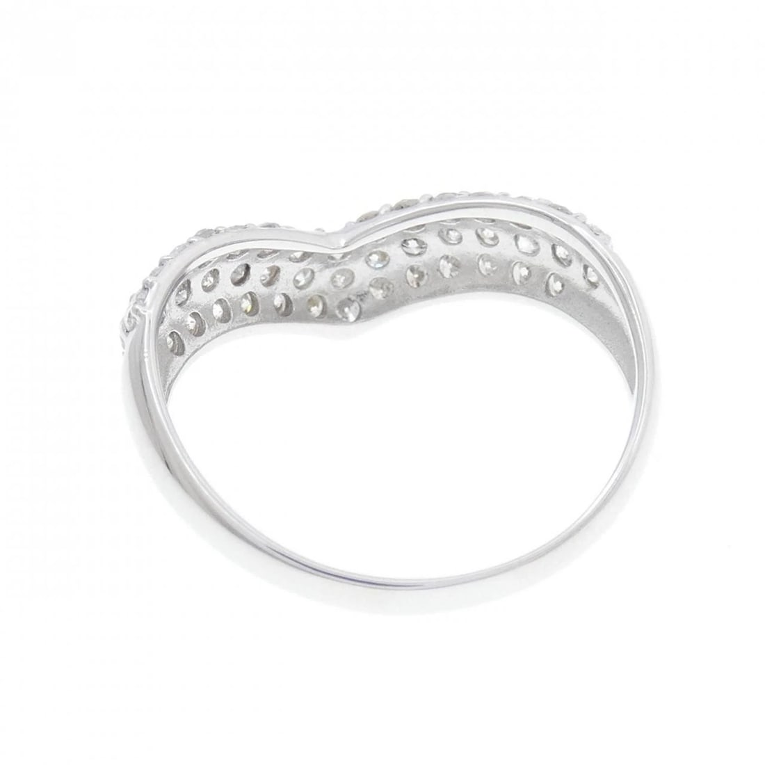 K18WG PAVE DIAMOND RING - 3